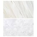 1 Sheet 2 in 1 3D Flat Lay Tabletop Double-Sided Photography Backdrop Photo Studio Flatlay Background PVC Wrinkle-Free for Small Product Shoot (Marble &amp; Tiles Pattern)