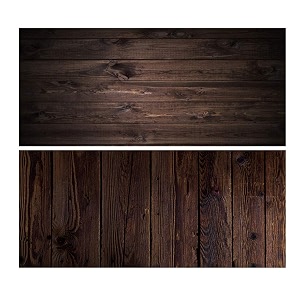 1 sheet 2 in 1 photography backdrop 3d flat lay tabletop dark brown double-sided 34x21 photo background pvc wrinkle-free for food cosmetics shoot 5- dark brown wood plank pattern