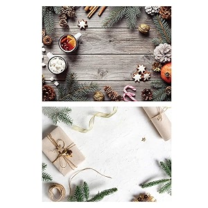 1 sheet 2 in 1 photography backdrop 3d flat lay tabletop double-sided 22x16 photo background pvc wrinkle-free for small products food 4n- white rough surface amp grey wood pattern