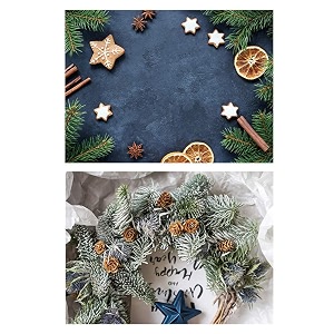 1 sheet 2 in 1 photography backdrop 3d flat lay tabletop double-sided 22x16 photo background pvc wrinkle-free for small products food cosmetics shoot 5-navy blue amp flower pattern