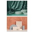 1 Sheet 2 in 1 Photography Backdrop 3D Flat Lay Tabletop Double-Sided 22x16 Photo Background PVC Wrinkle-Free for Small Products Food, Cosmetics Shoot (#2-Standing Props Pattern)