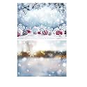 1 Sheet 2 in 1 Photography Backdrop 3D Flat Lay Tabletop Double-Sided 22x16 Photo Background PVC Wrinkle-Free for Small Products Food, Cosmetics Shoot (#14-Snowflakes Pattern)