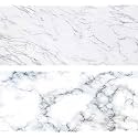 1 Sheet 2 in 1 Photography Backdrop 3D Flat Lay Tabletop Double-Sided 34x21 Photo Background PVC Wrinkle-Free for Small Products Food, Cosmetics Shoot (#1- White Marble Pattern)