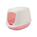 Savic, Get Free 1 Piece of Cat Collar (Any 1 Color) with Savic Duchesse Toilet Home for Small Cats, 18x14x13 Inch Prevent Throwing of Cat Litter, Durable, Lightweight