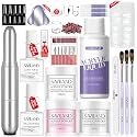 SAVILAND Acrylic Nail Kit for Beginners with Everything, White Pink Clear