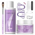 SAVILAND Acrylic Nail Kit for Beginners with Everything, Home Practice Set