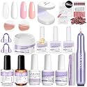 SAVILAND Builder Nail Gel Kit with Nail Drill: 4Color Gel Builder for Nails
