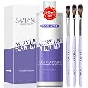 SAVILAND 8.11oz Monomer Acrylic Nail Liquid with 3 Brushes Size（8/10/14)
