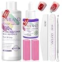 SAVILAND Pure Acetone Nail Polish Remover Kit with Everything, 8.45oz