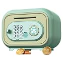 Savings Bank with Key Lock - Cash Safe Box, Password Simulation Money Container | Budget Teaching Toy for Kids, Coin Holder Piggy Bicgy for Adults, Secure Saving