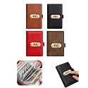 Savings Book with Lock Cash Organizer Budgeting，Black+Red+Brown+Dark Brown