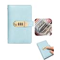 Savings Book with Lock Cash Organizer for Home Budgeting，Blue
