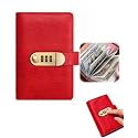 Savings Book with Lock Cash Organizer for Home Budgeting，Red