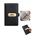 Savings Book with Lock Cash Organizer for Home Budgeting，Black