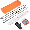 Savior 12" Chainsaw Bar and Chain Fits DEWALT DCCS620B 3/8" LP .043" 45DL