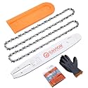 Savior 12" Chainsaw Bar and Chains Combo 3/8"LP .050" 45 DL fits 120SDEA041
