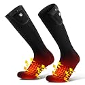 SAVIOR HEAT Heated Socks for Men Women, Rechargeable Ski Socks