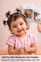 Savitri 200 Pcs Premium Soft Stretch for Baby Girls & Toddlers Rubber Band (Multicolor)