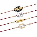 SAVRI Personalized Laser Foil Rakhi With Name