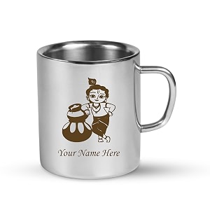 SAVRI Personalized Stainless Steel Mug for Kids