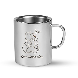 SAVRI Personalized Stainless Steel Mug for Kids