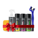 SAVS Bike Care Combo (Pack of 6)-250ml all in one Polish-150ml Chain Cleaner-150ml Chain Lube150ml Throttle Body Cleaner-Chain Brush-Sponge Motorcycle Cleaning Kit Chain Oil