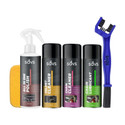 SAVS Combo Of Chain Lubricant + Chain Cleaner + Helmet Cleaner + Bike Polish With Cleaning Brush | Shines & Protects Chain | Heavy Exterior Cleaning Complete kit Chain Oil