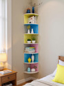saw zig zag corner rack shelf MDF