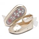 Sawimlgy Baby Girls Mary Jane Sequins Crown Flats