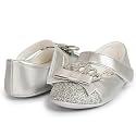Sawimlgy Baby Girls Mary Jane Sequins Crown Flats