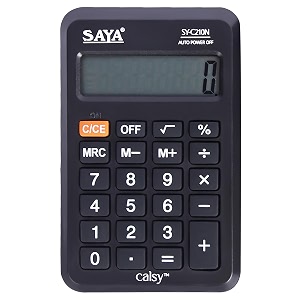 Saya Portable Calculator with Flip Cover