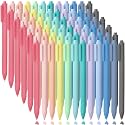 Sayglossy 72 Pcs Colored Retractable Gel Pens Pastel 0.5mm Fine Point Cute Colorful Gel Ink Pens Quick Dry for Writing Drawing Journaling Note Taking Office Home(Classic Color)