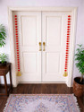 Sazavat store Set of 2 Piece Red Pom Pom Toran Height Approx 3.5Ft Toran