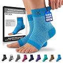 SB SOX Compression Socks for Plantar Fasciitis Relief (Blue, Large)