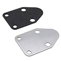 SBC Chrome Fuel Pump Block Off Plate With Gasket