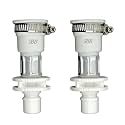 SBD Fully Automatic Washing Machine Universal Tap Connector | Washing Machine Inlet Pipe Adapter | Tap Connector for Water Pipe | Easy Install Washing Machine Tap Adapter (White, Pack of 2)