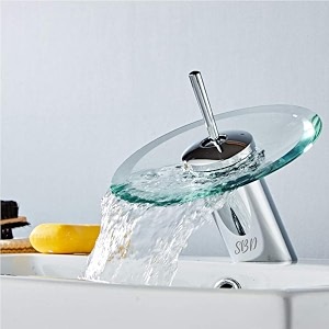 sbd table mounted kitchen double sink faucet with single lever sink mixer chrome finished stainless steel glass