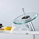 SBD Table Mounted Kitchen Double Sink Faucet with Single Lever Sink Mixer, Chrome Finished, Stainless Steel (Glass)