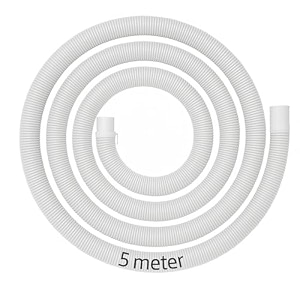 sbd 5 meter easyfit top load fullysemi load washing machine outlet drain waste water hose flexible hose pipe corrugated leakagefree flexible drain outlet pipe pack of 1 white 5mtr