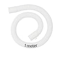 SBD 1 Meter Universal Top load/Semi &amp; Fully Automatic Washing Machine Outlet Drain Waste Pipe (White &amp; Grey) (White, 1 mtr)