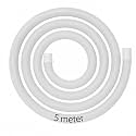 SBD 5 Meter easyfit Top load Fully/Semi Load Washing Machine Outlet Drain Waste Water Hose Flexible Hose Pipe| Corrugated Leakagefree Flexible Drain Outlet Pipe (Pack Of 1) (White, 5Mtr)