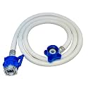 SBD 5 Meter Fully Automatic Washing Machine Inlet Pipe With Universal Tap Adaptor Connector | Burst Proof and Anti Kink | Hot &amp; Cold Water Washing Machine Pipe Inlet | Pressure Resistant