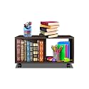 SBF Furniture Engineered Wood Center Table with Wheels Open Rack Storage Organizing Bed Side Display Stand Fashionable Furniture Rolling Coffee Tea Table (80 x 40 x 30 Cm) (Brown)