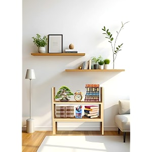 SBF Furniture Wooden Bookcase for Home Office