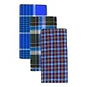 SBNLIFESTYLE Men's Cotton Stitched Lungi (Multicolour) Set of 3 PCS
