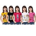 Grils Printed Cotton Half Sleeve Regular Fit