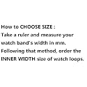 SBWC 22mm Silicone rubber watch strap watch
