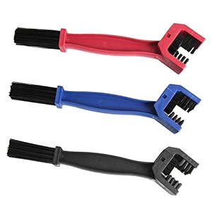3 pcs bike or motorcycle chain washer bicycle chain cleaner chain cleaning brush toolbluered and black