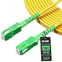 SC/APC to SC/APC OS2 Single Mode Fiber Optic Patch Cord 5m/16.4ft
