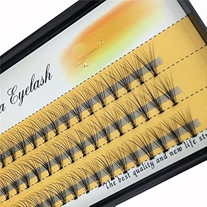 scala 10 root 60pcs black handmade false eyelashes natural long individual eyelashes extension fake lashes makeup beauty cosmetic 10mm